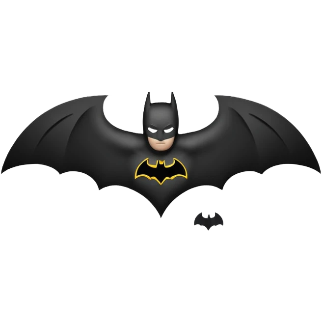 Make a batman logo emoji. emoji