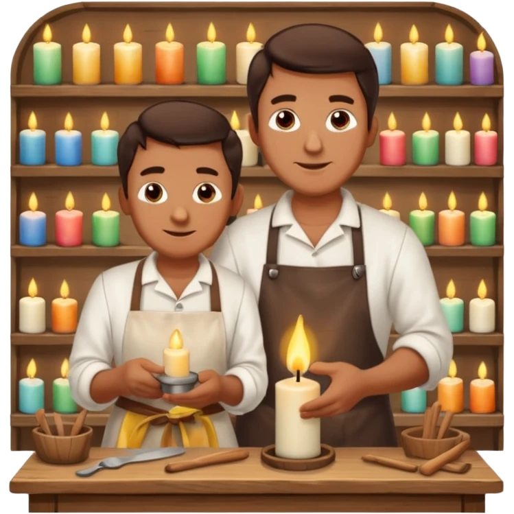 Candle Maker man  emoji