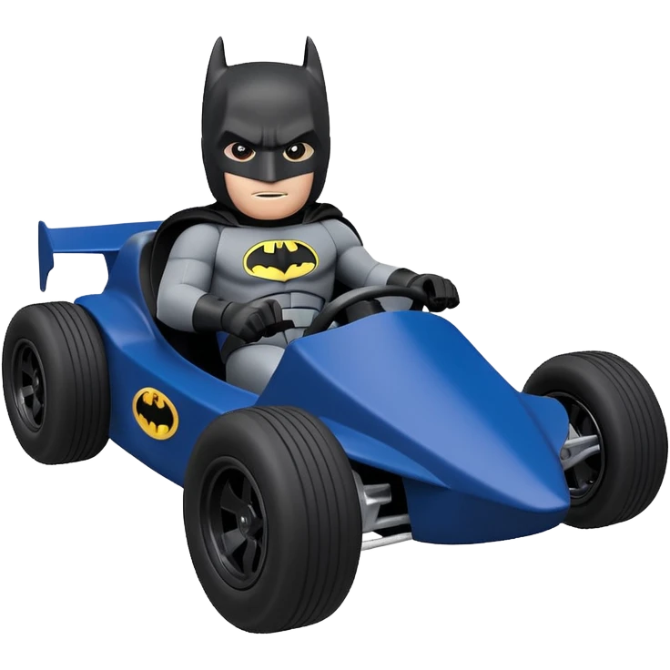 full size real-appearance road racing sexy muscular Batman’s masculine midnight-colored tight outfit 1970’s tv style dark knight stealthy accurate sporty safe plush deluxe off-road pursuit drifting car lexus (black hair,reclining and relaxed torso and shoulders back against seat) rallycross kart  emoji