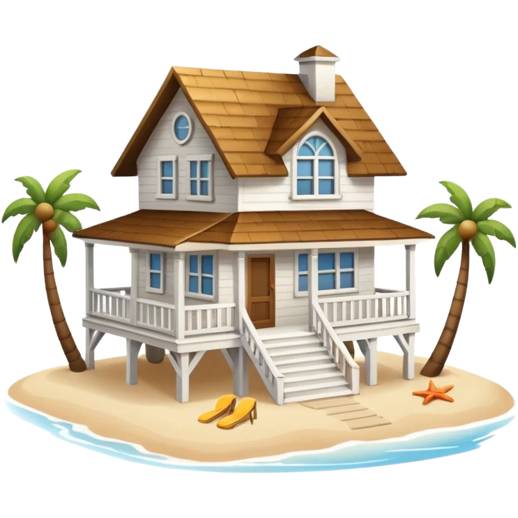 House on beach emoji