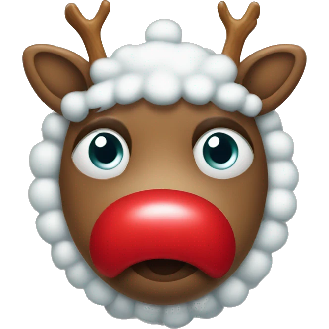 Red Nosed Reindeer emoji