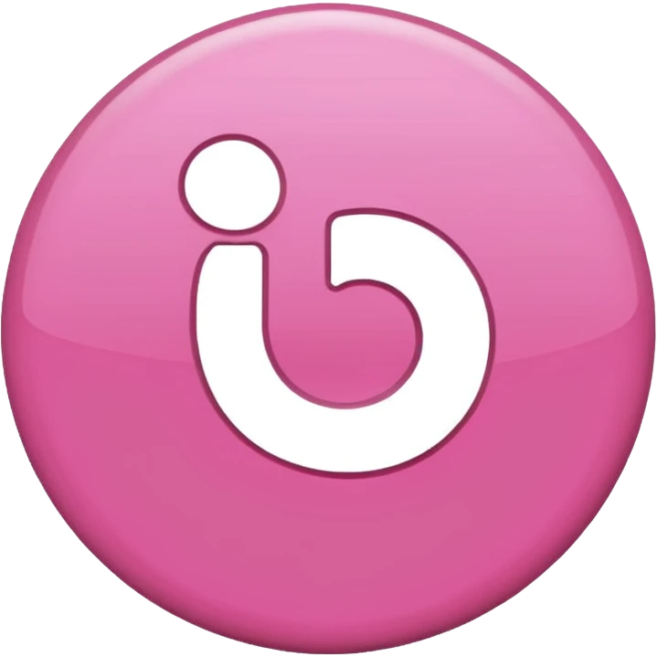 pink Pinterest logo emoji