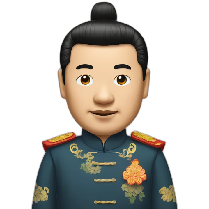 Xi jinping wearing thai costumes emoji