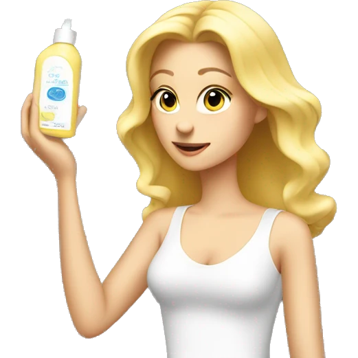 Blonde spraying parfume  emoji