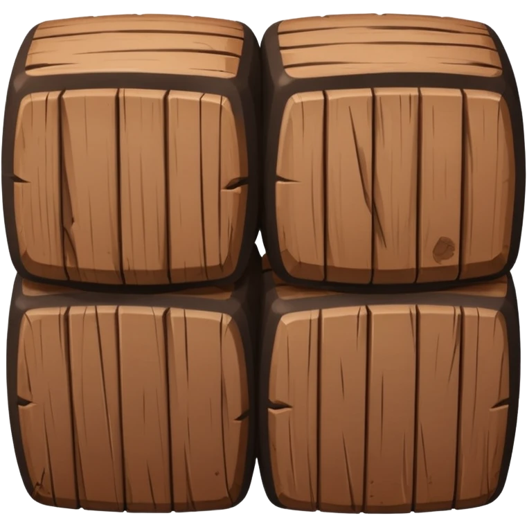WOODEN briquette emoji