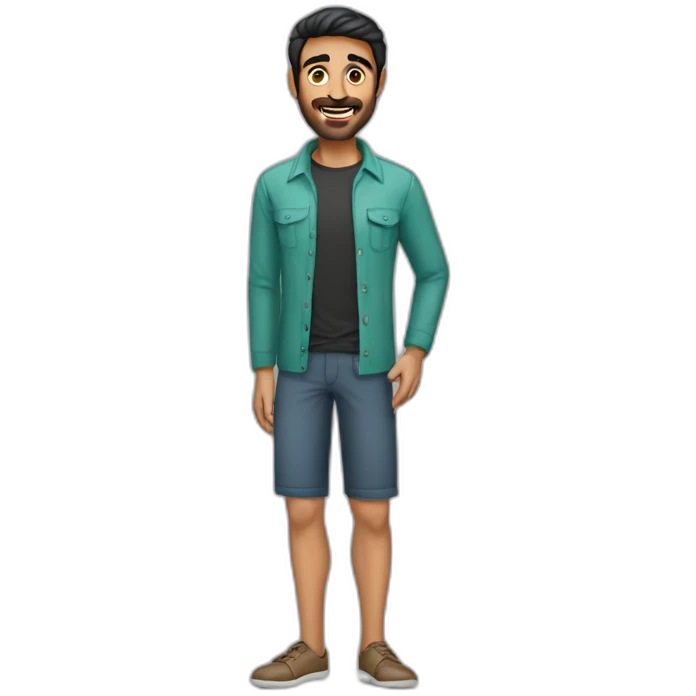 Pakistani guy thin legs emoji