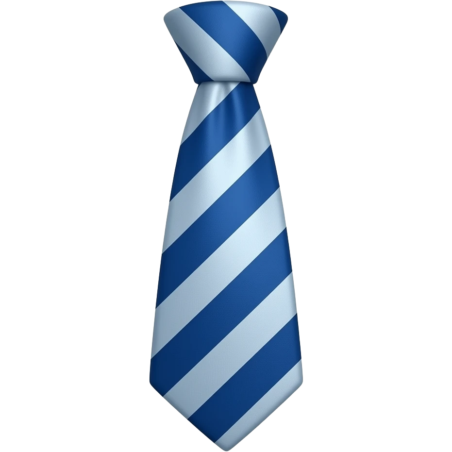 a short worker tie (blue) emoji