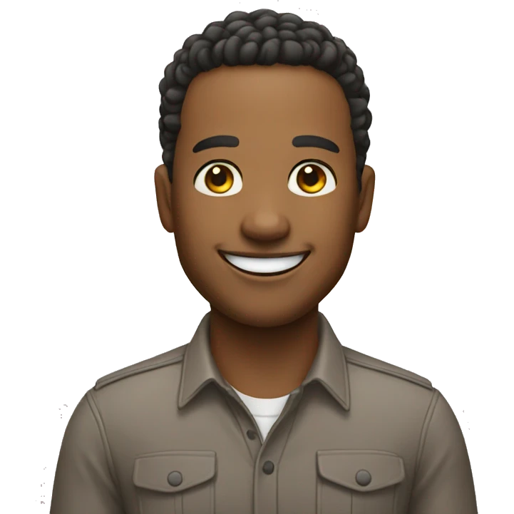 Very happy realistic person emoji
