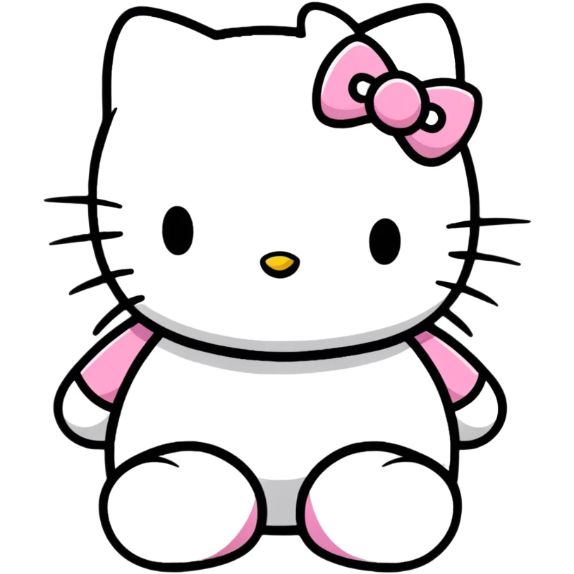 Hello Kitty head emoji