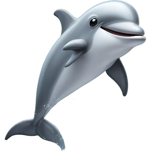 A dolphin tap dancing emoji
