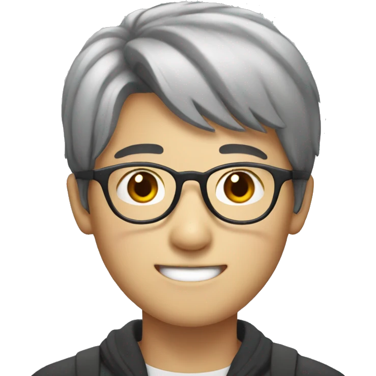 korean young man in glasses emoji