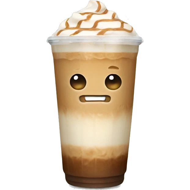 Iced latte emoji