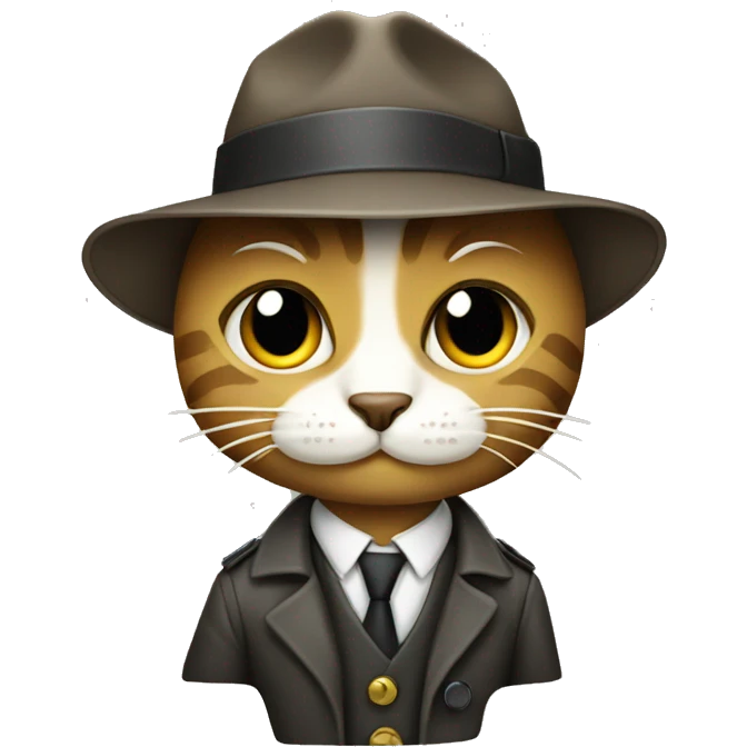 Cat detective  emoji