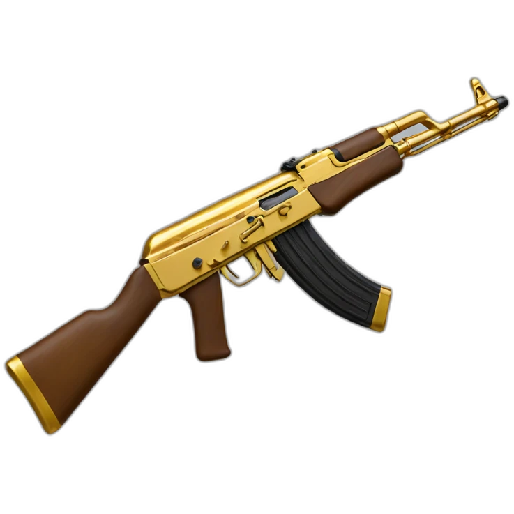 Gold AK-47 emoji