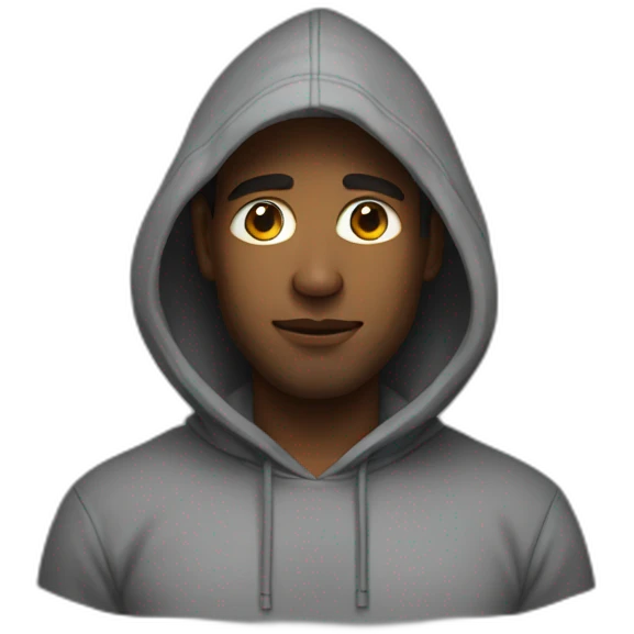 A man in hoddies emoji