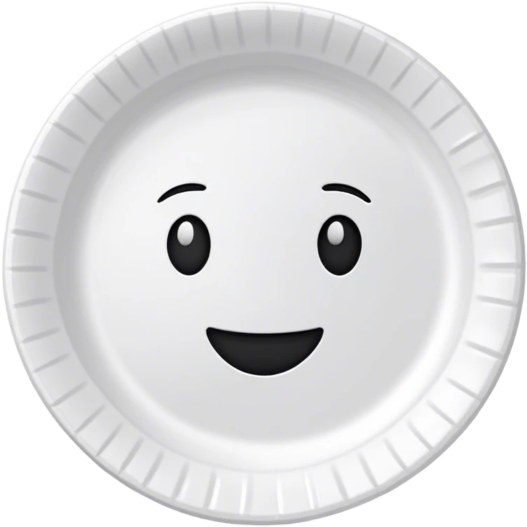 Paper plate. Nothing else  emoji
