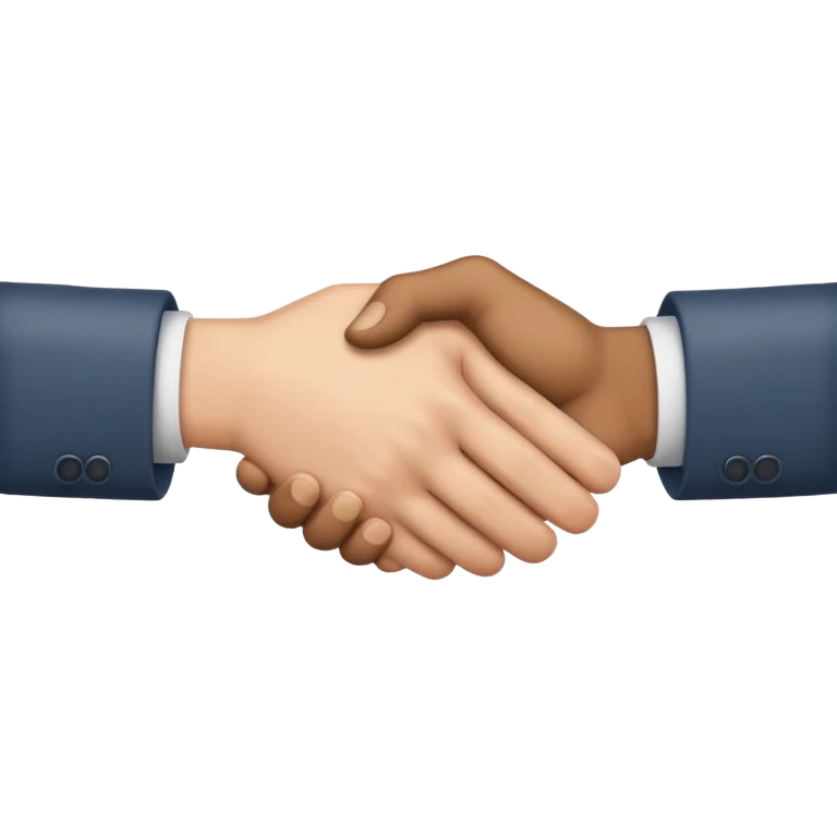 It's a handshake, but only hands emoji