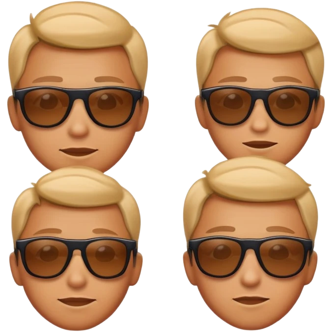 Looking up and down with sunglasses off emoji