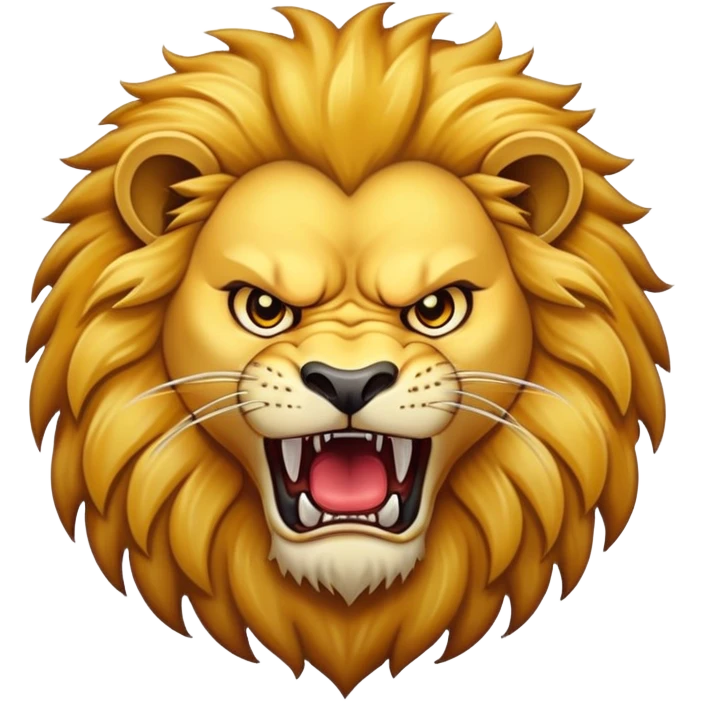 Angry lion emoji