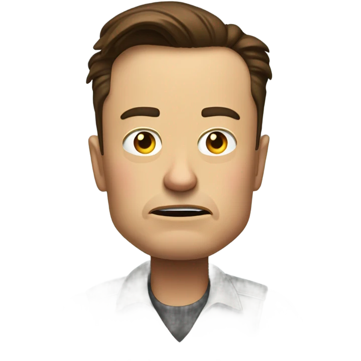 Elon musk looking mad emoji
