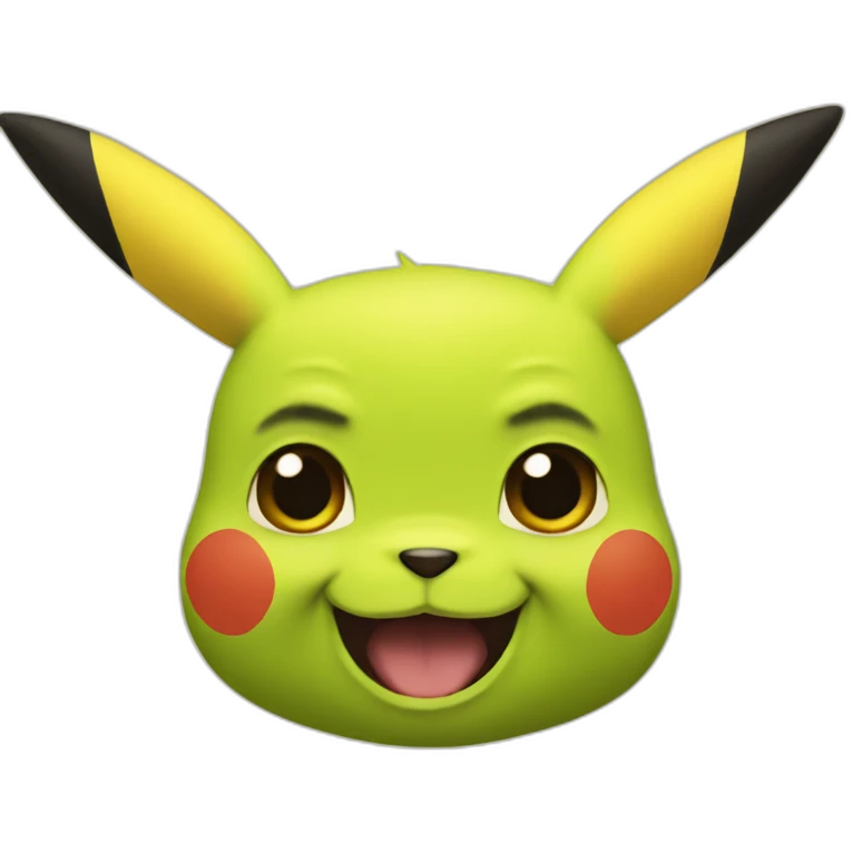 pikachu-with-shrek-face emoji