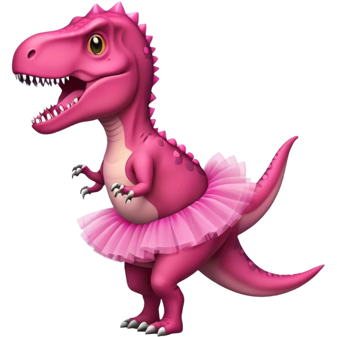 T-Rex wearing a tutu emoji