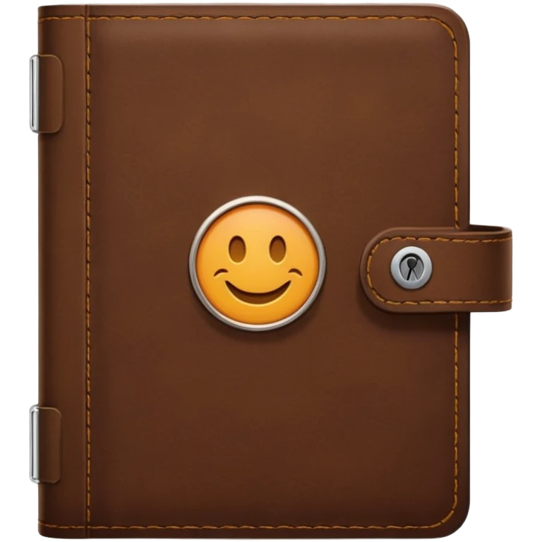closed address book with a contact icon on the cover emoji