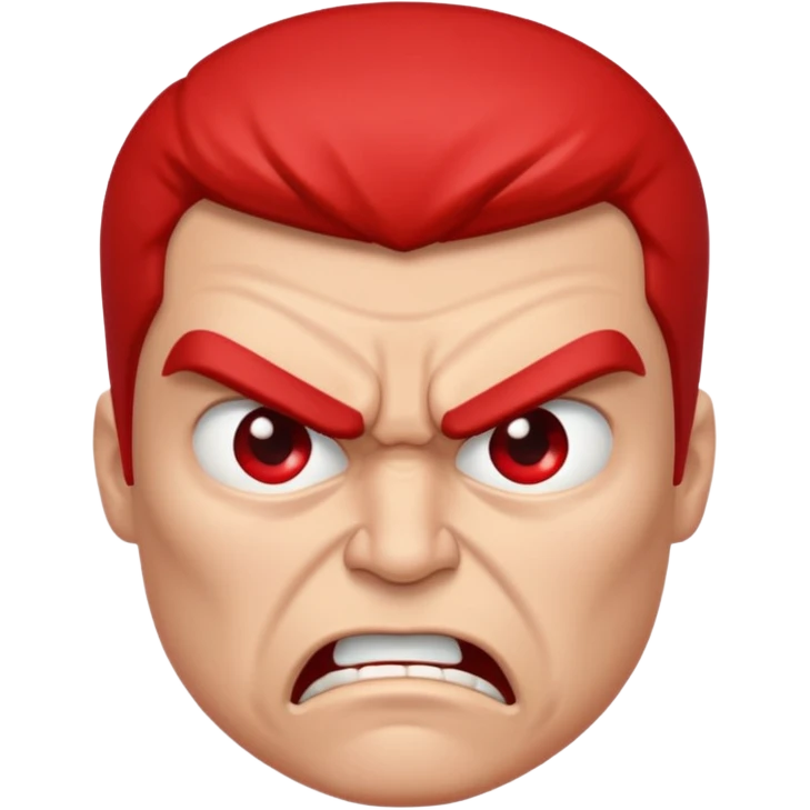 A super ultra angry face emoji
