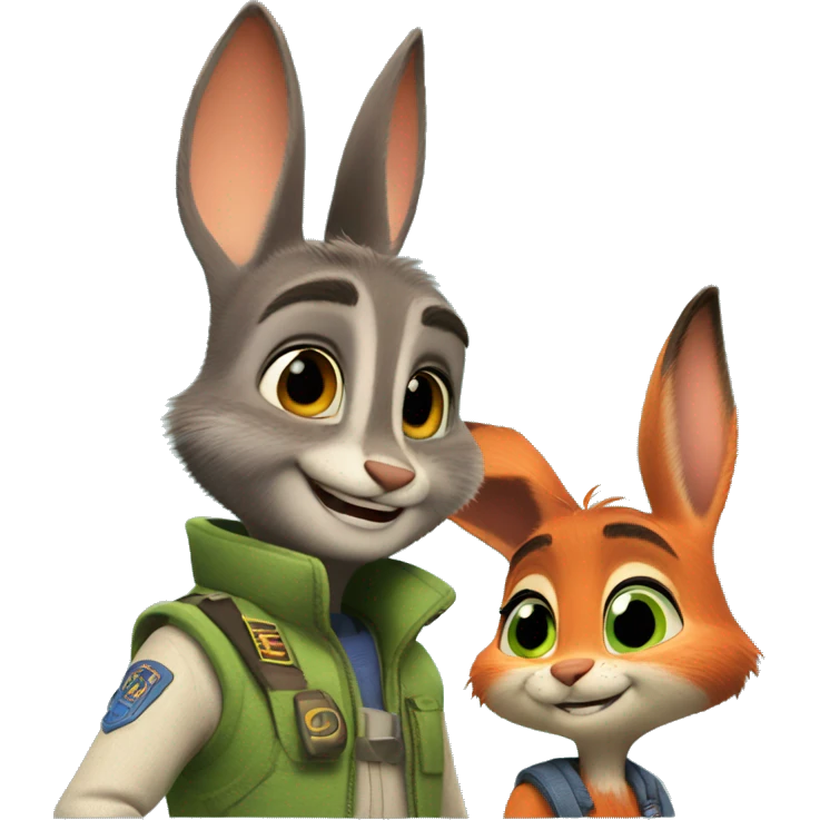 judy hopps and nick wilde emoji
