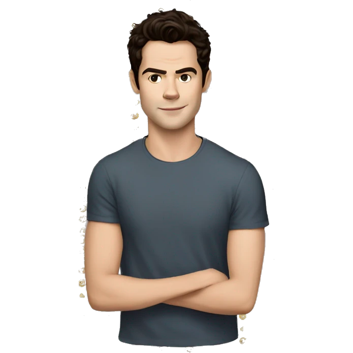 realistic Dylan O'Brien wearing tee emoji