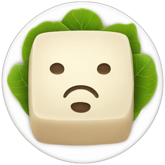 round tofu emoji