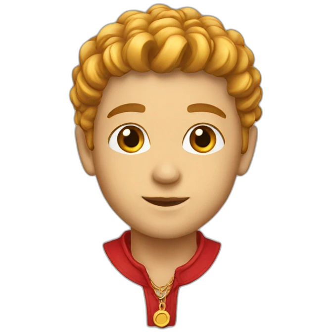 Colar red F emoji