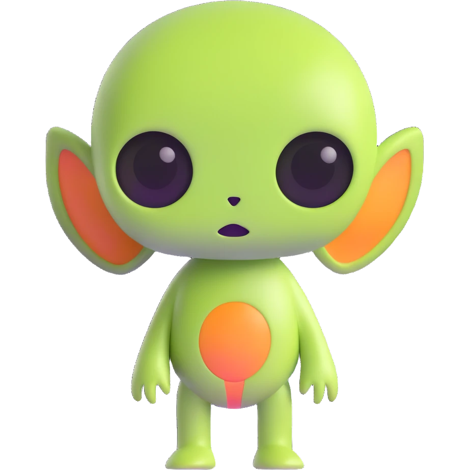 cute alien emoji