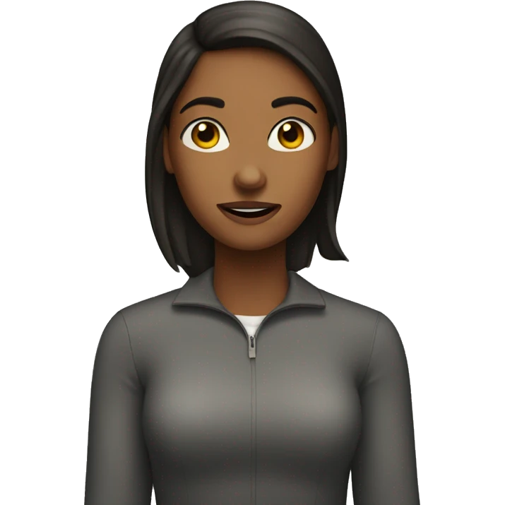 girl who speak advertsment emoji