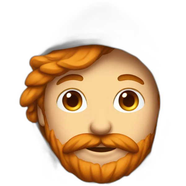 Homme roux avec une chapka  emoji