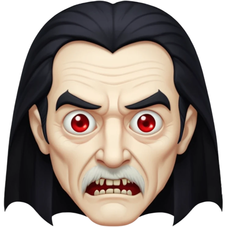sad face vampire old man long hair
 emoji