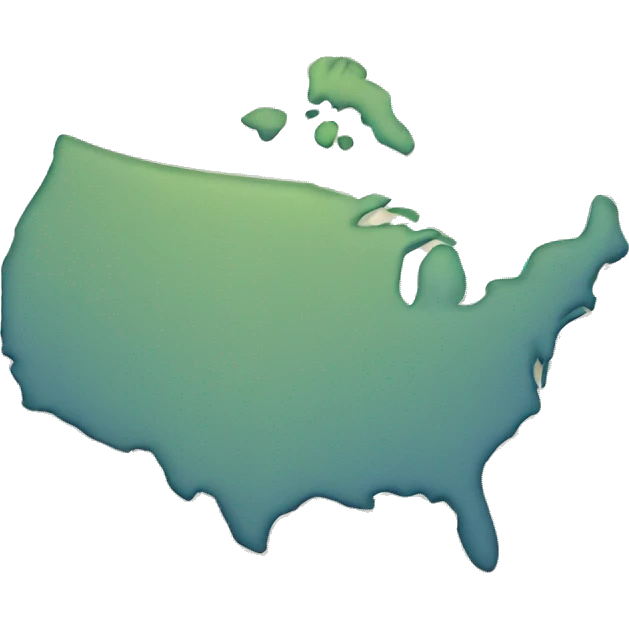 Map of Nord america emoji