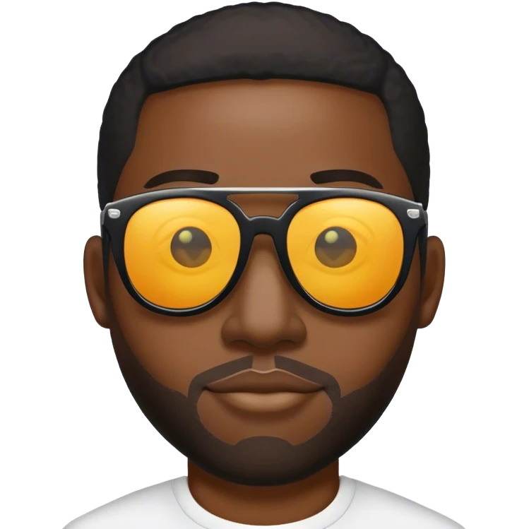 A black man with a sunglasses  emoji