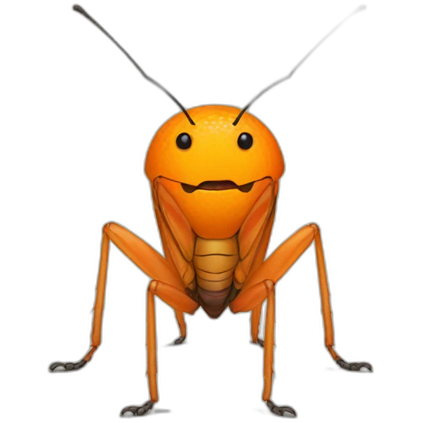 Orange Cricket emoji