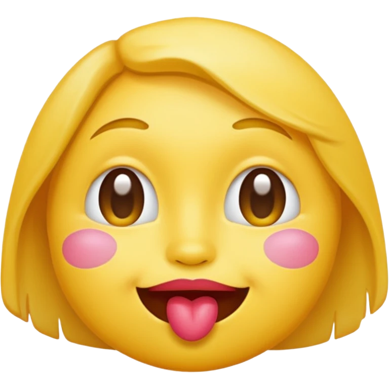 Carinha do emoji com beijinho emoji