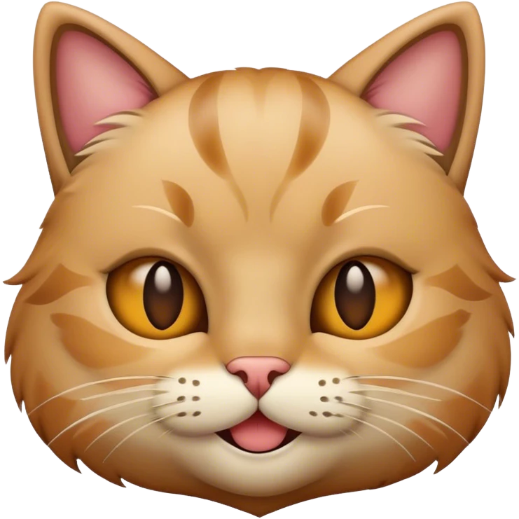 A cat emoji smirking at the camera emoji