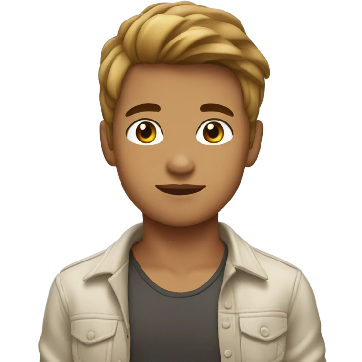 Indonesian twink soft boy tanned skin  cute outfit emoji