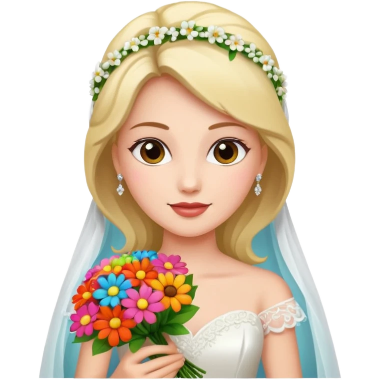 bride flower bouquet emoji
