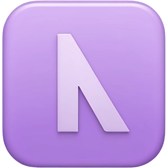 Netflix aesthetic "N" logo in pastel purple emoji