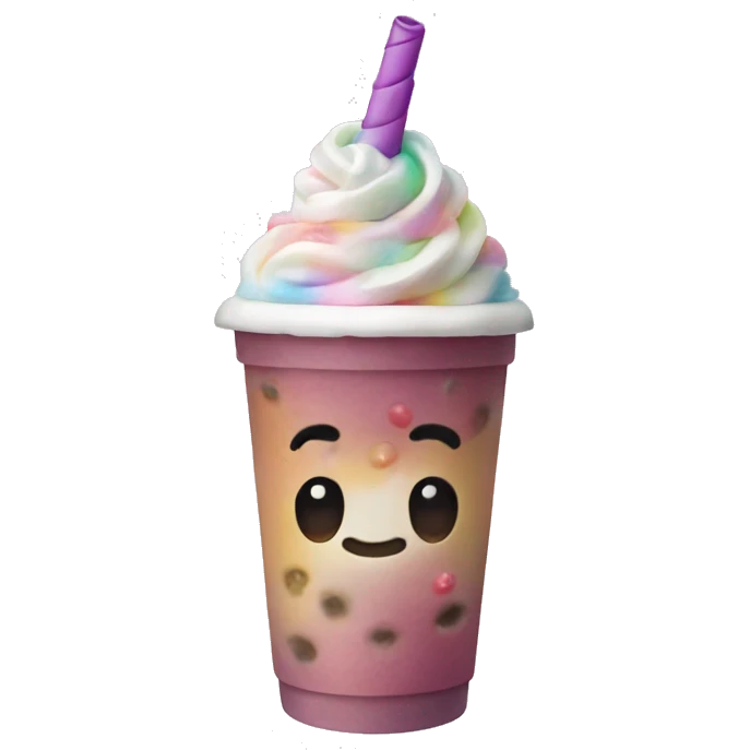 unicorn boba  emoji
