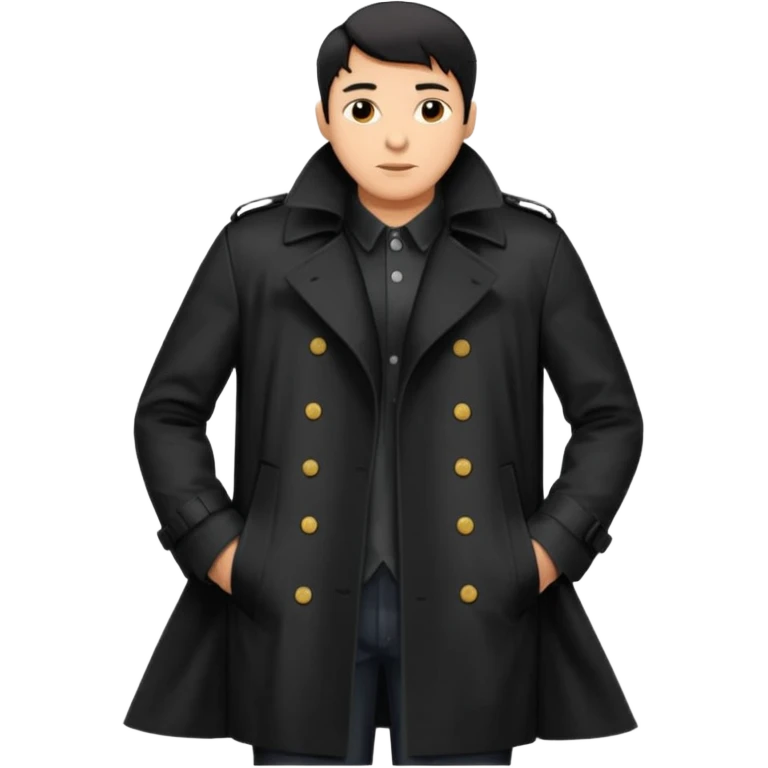 Man in trench coat with penis sticking out  emoji