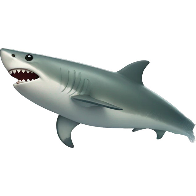 tiburón haciendo surf emoji
