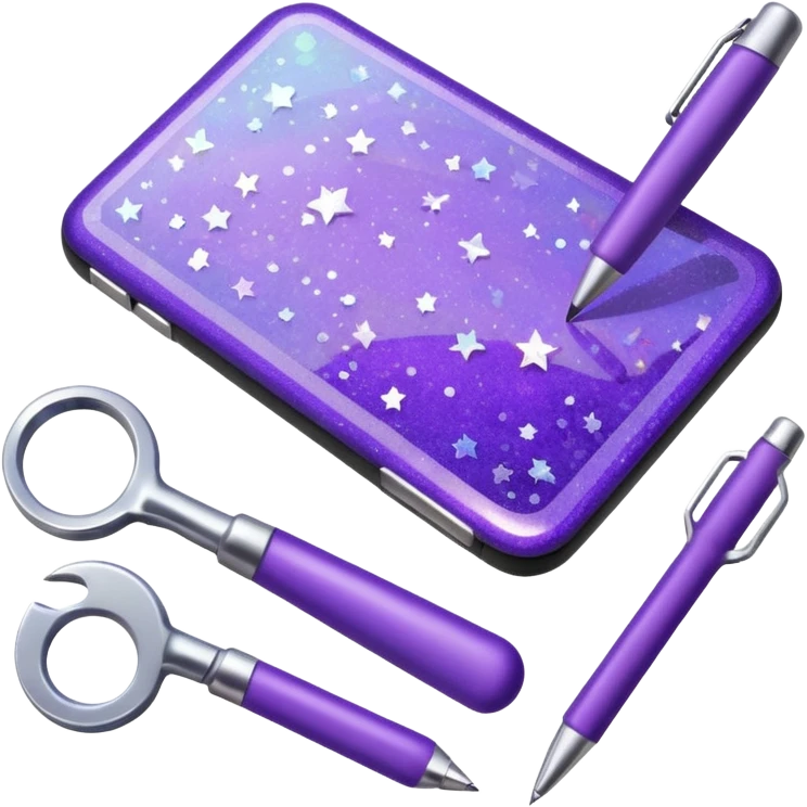 Purple Glitter administrator tools emoji