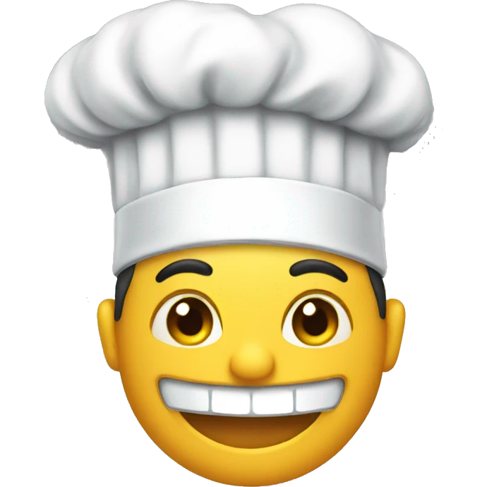 Smile emoji chef emoji