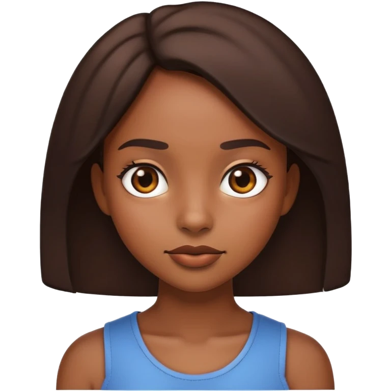 Black emoji girl side eye emoji